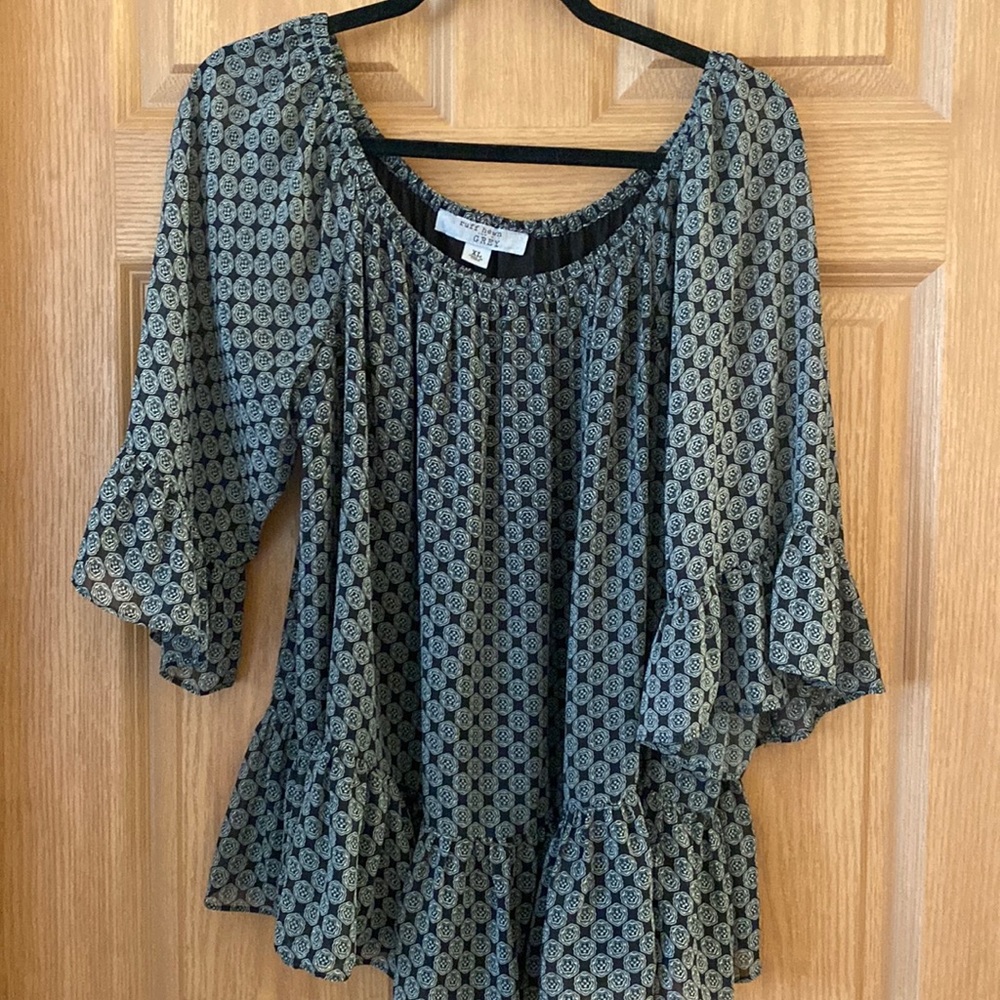 Ruff Hewn Printed Blouse